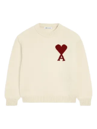 AMI Paris Suéter Holiday Capsule Com Intarsia | Branco | FARFETCH BR