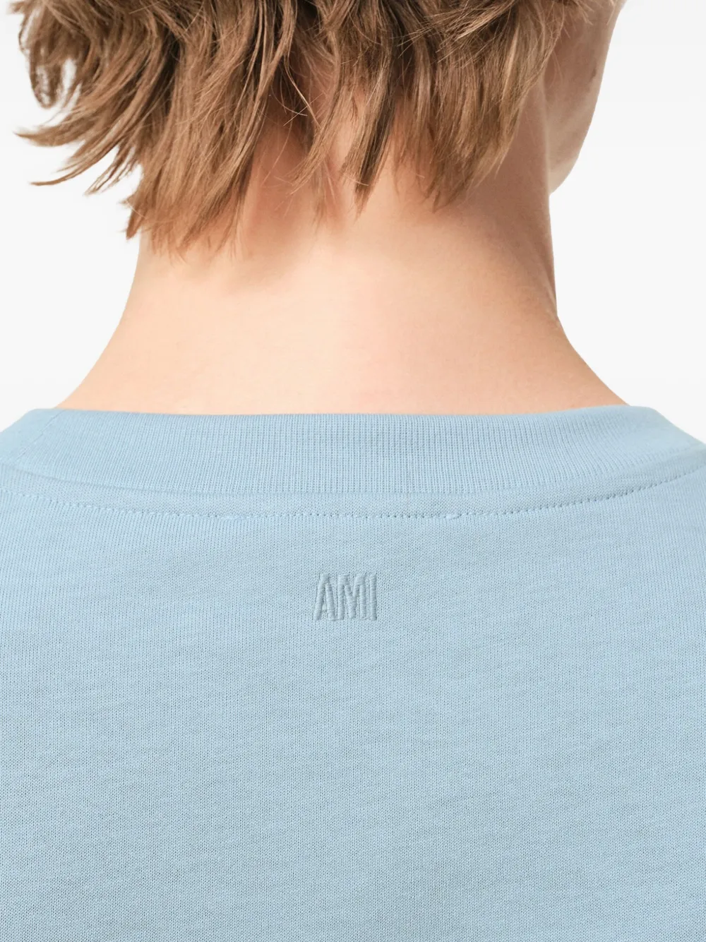 AMI Paris Katoenen T-shirt Blauw