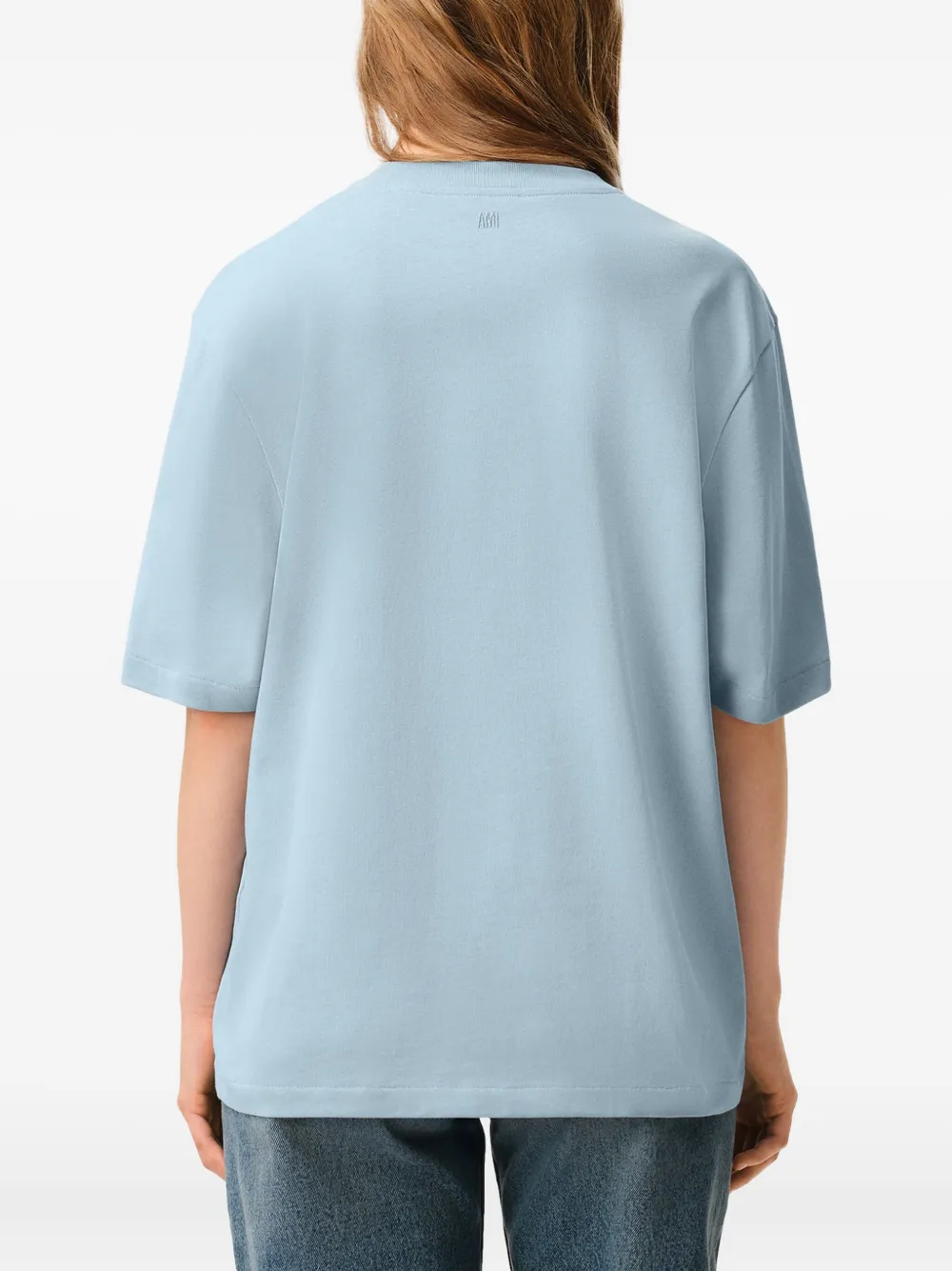 AMI Paris Katoenen T-shirt Blauw