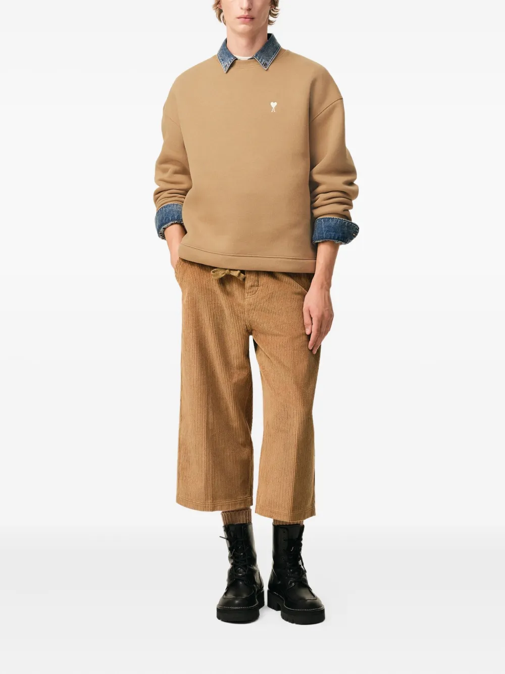 AMI Paris Moletom Ami De Coeur com cordão de ajuste | Moletom | Image 2