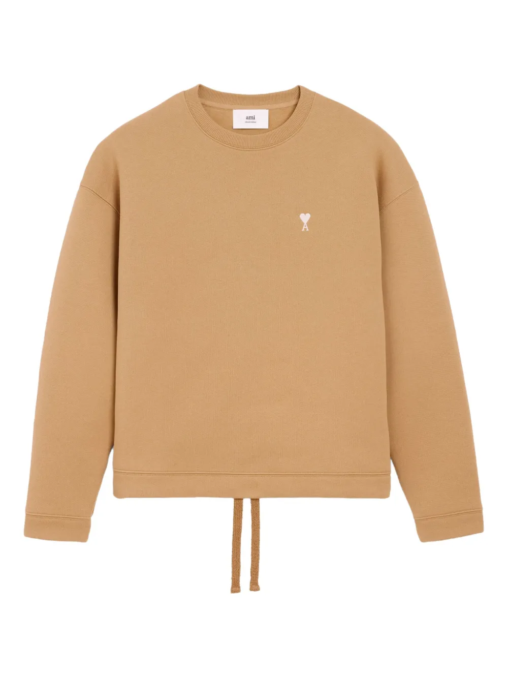 AMI Paris Moletom Ami De Coeur com cordão de ajuste | Neutro | Image 1