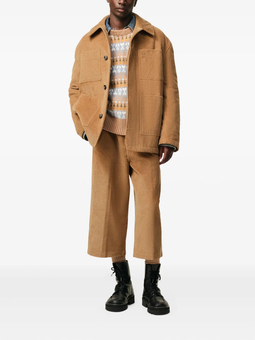 AMI Paris patch-pocket corduroy jacket | Varsity Jackets | Image 2