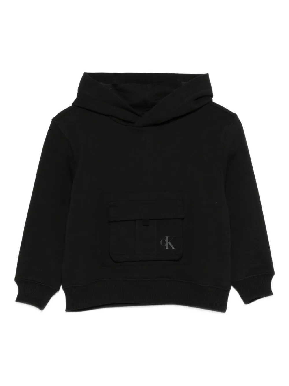 Calvin Klein Kids pocket hoodie - Nero