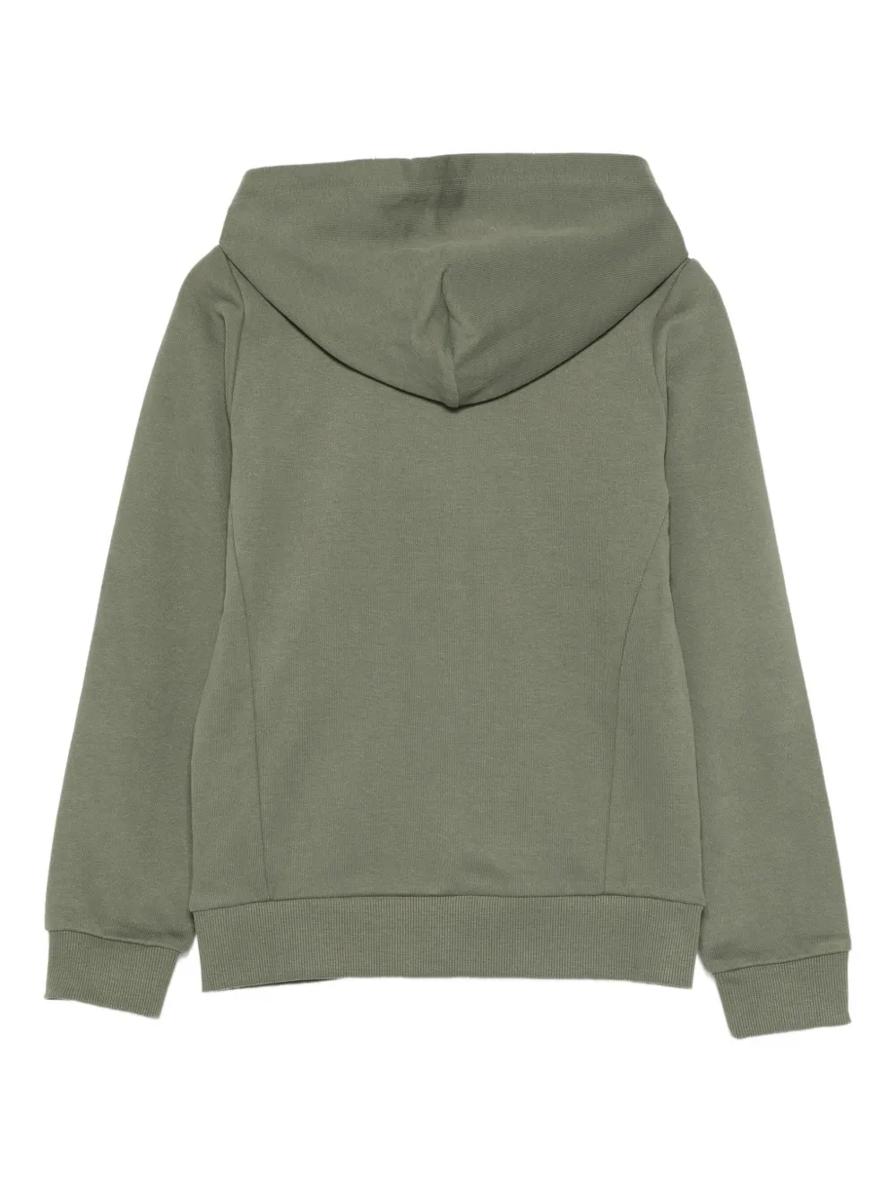 Calvin Klein Logo-patch Hoodie In Green