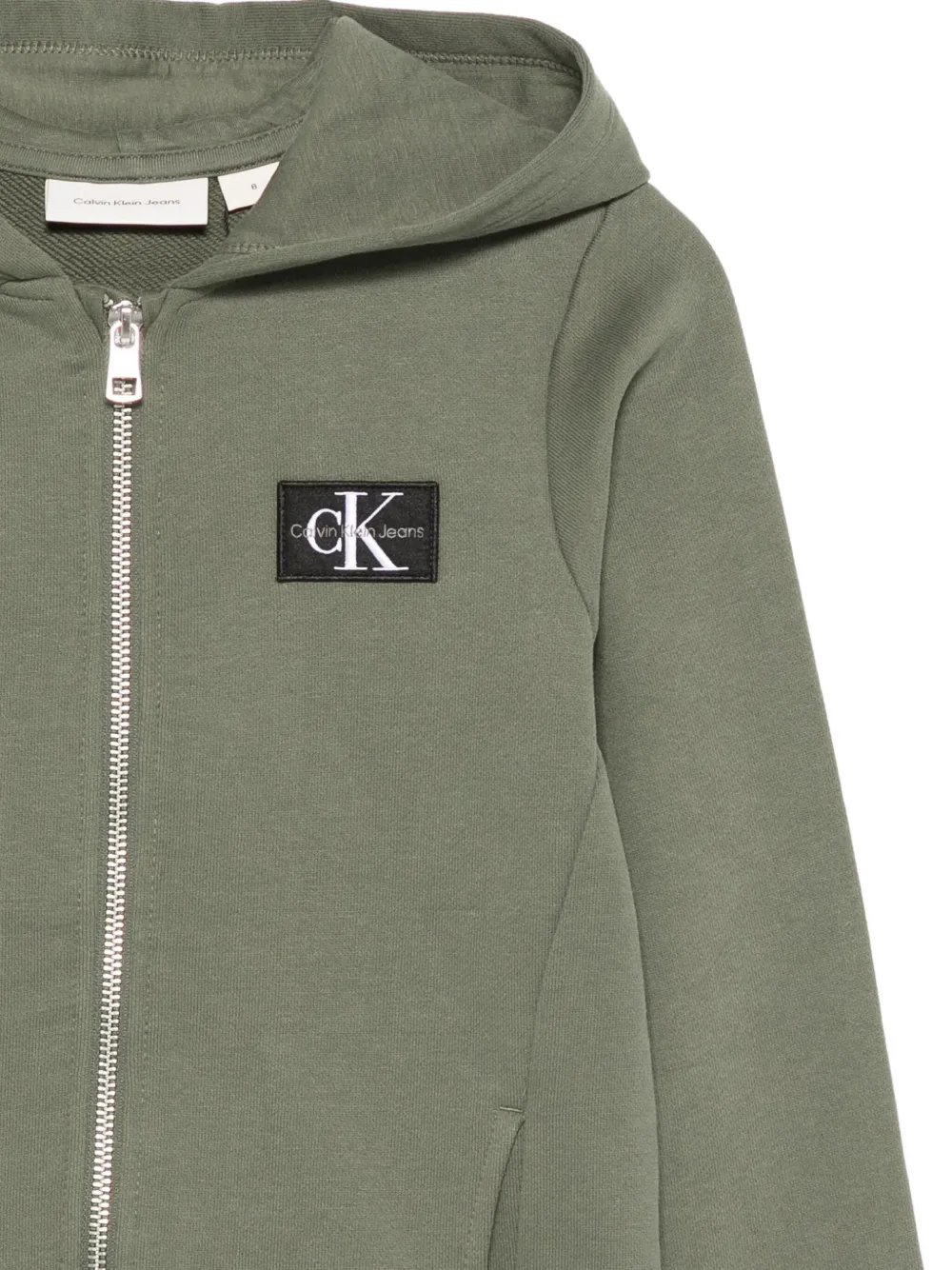 Calvin Klein Kids Hoodie met logopatch Groen
