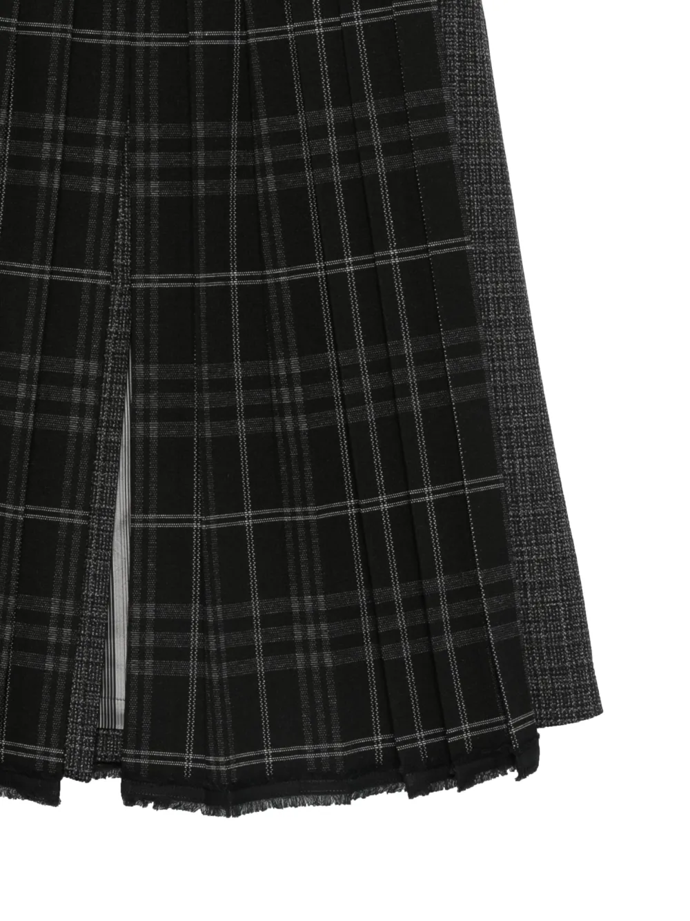 Antonio Marras Tartan Pleated Midi Skirt In Animal Print