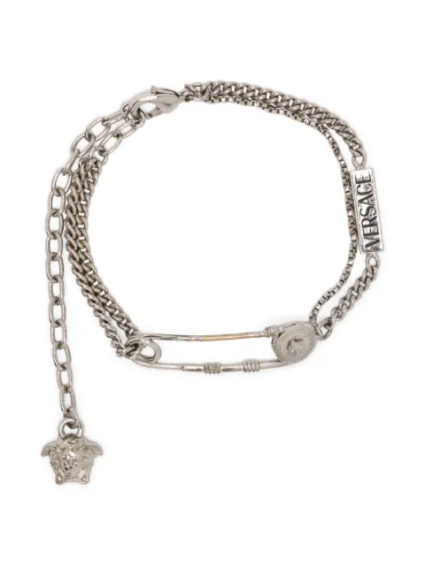 Versace Pre-Owned pulsera con logo grabado