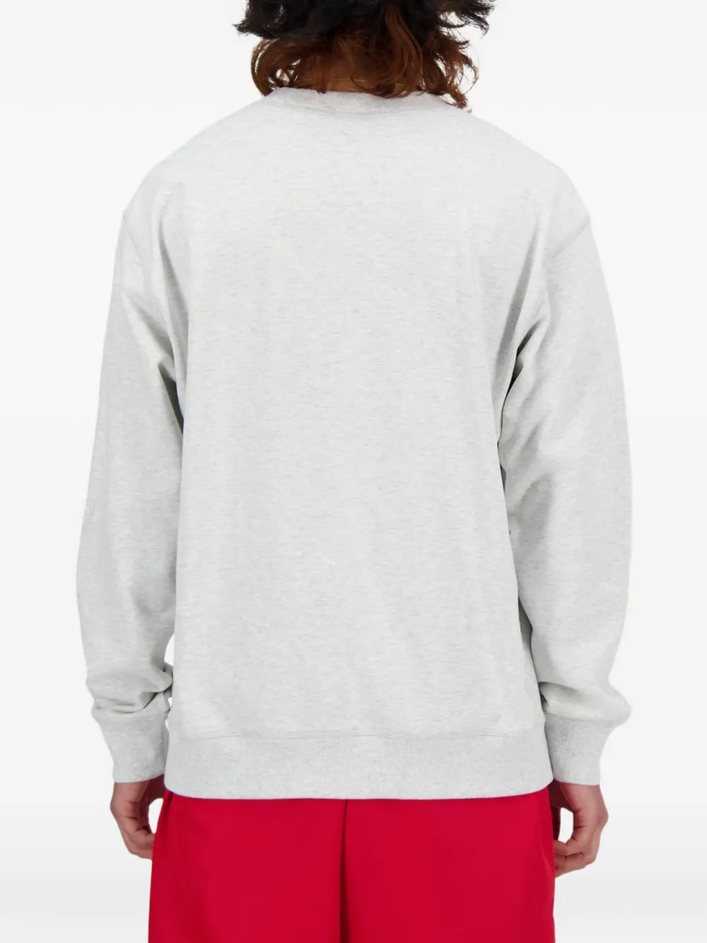 New Balance Sweater met logodetail Grijs