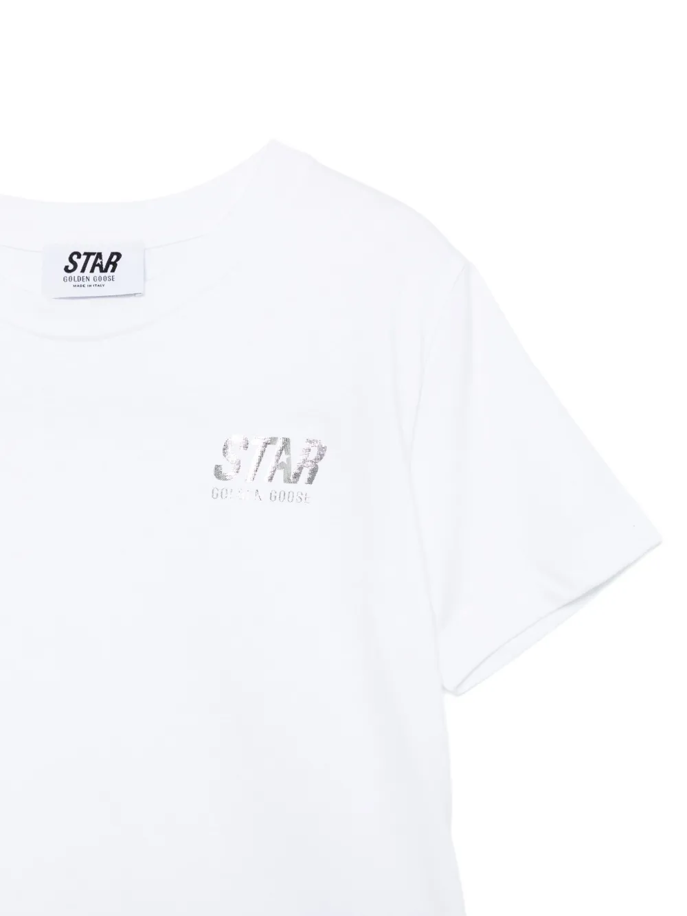 Golden Goose Kids Katoenen T-shirt Wit