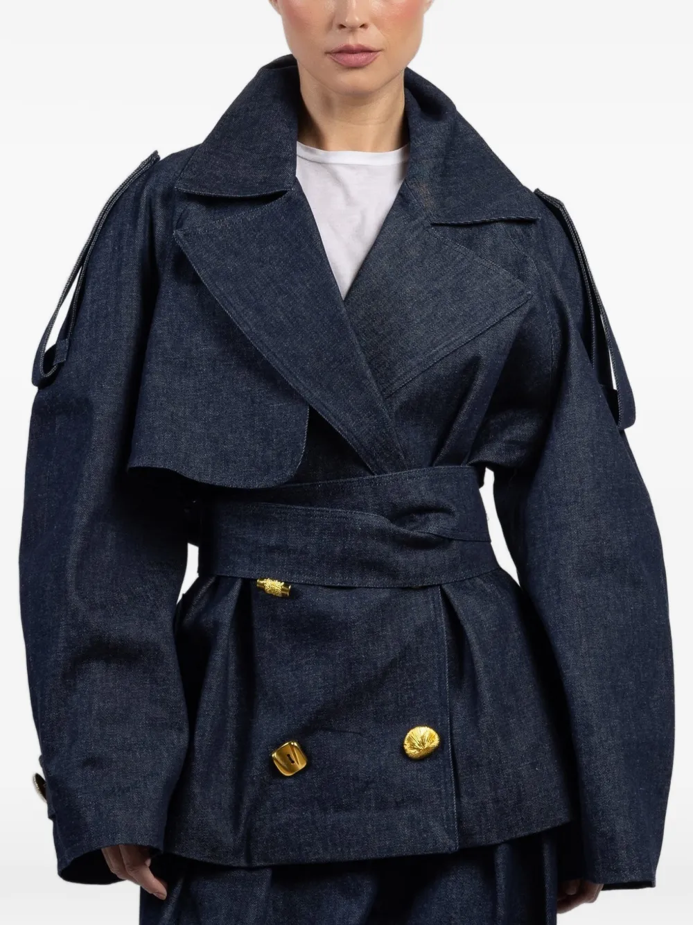 Françoise Gabi double-breasted coat - Blu