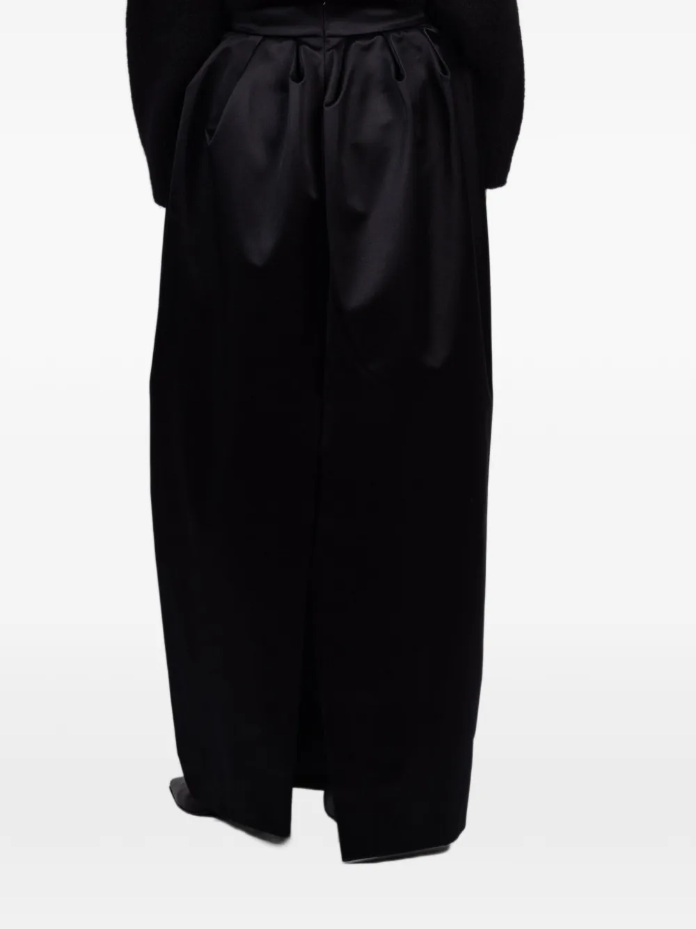 Françoise Sasha geplooide maxi-rok Zwart