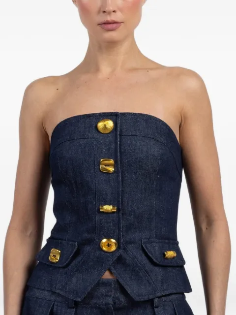 Françoise button-fastening top
