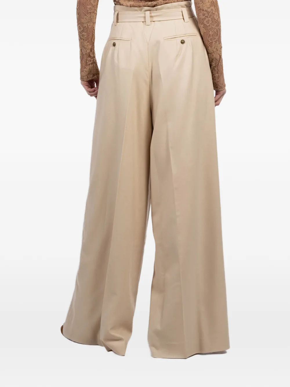 ZIMMERMANN Broek met ceintuur Beige