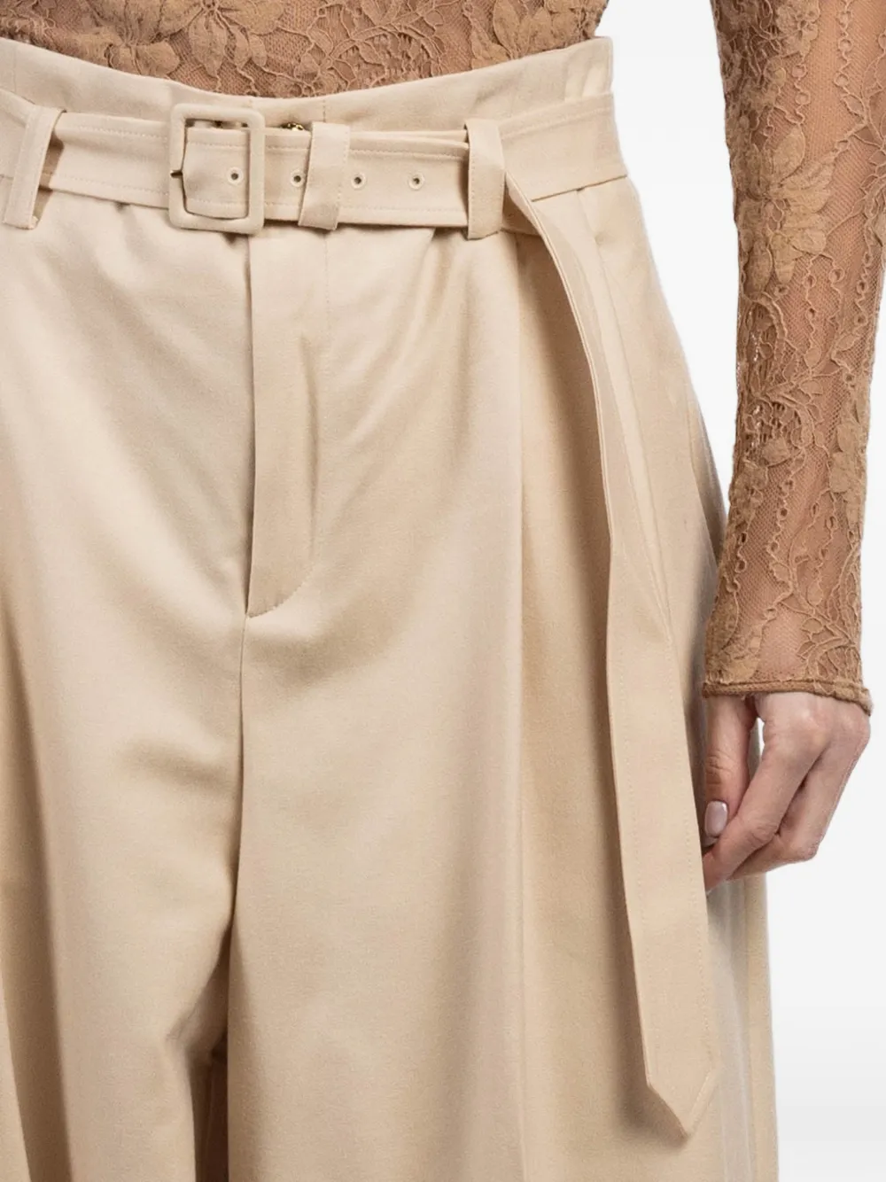 ZIMMERMANN Broek met ceintuur Beige