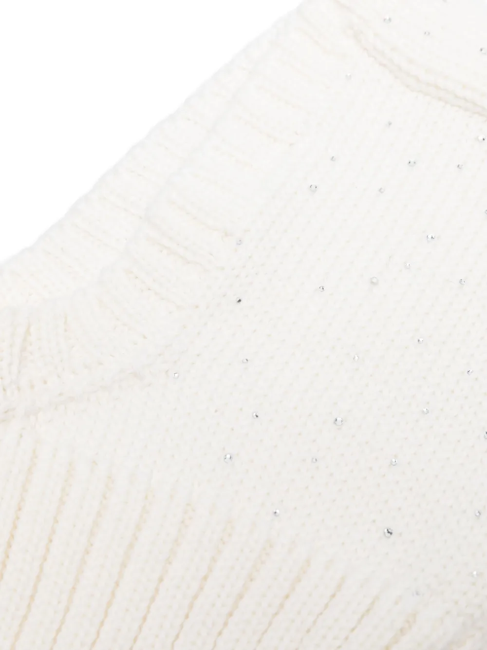 cuffie regina Bivakmuts met glitter Wit