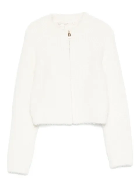 guess kids zip-fastening cardigan