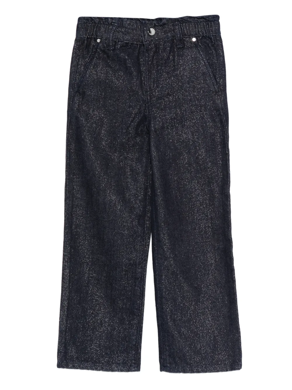 guess kids belt-loop glitter-detail jeans - Blu
