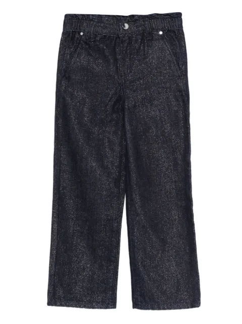 guess kids Gürtelschlaufen-Jeans mit Glitter-Detail