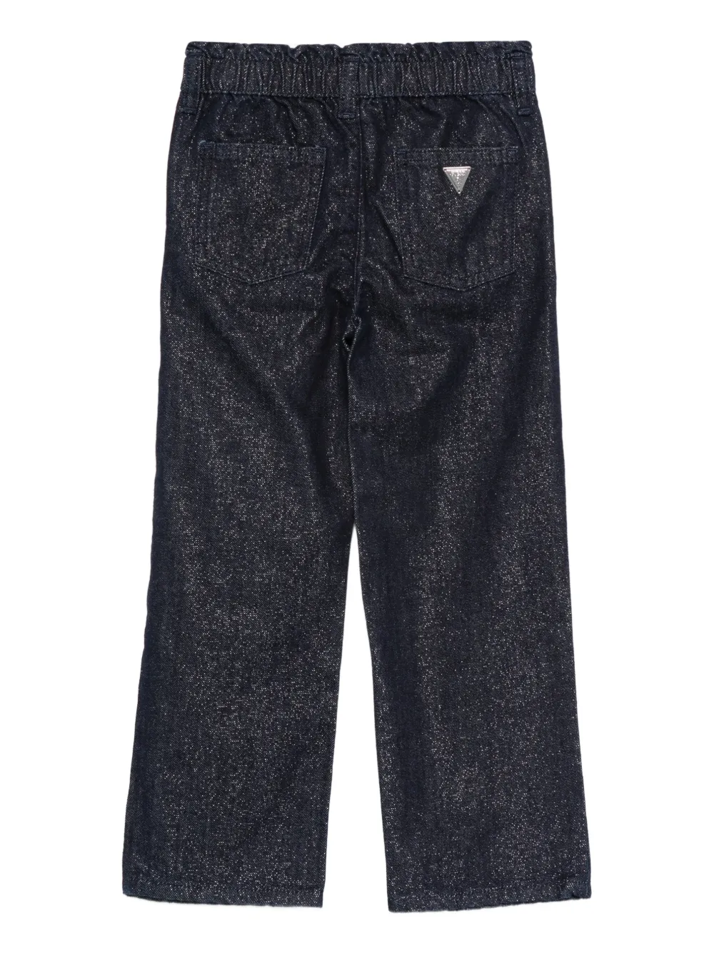 Guess Belt-loop Glitter-detail Jeans In Blue