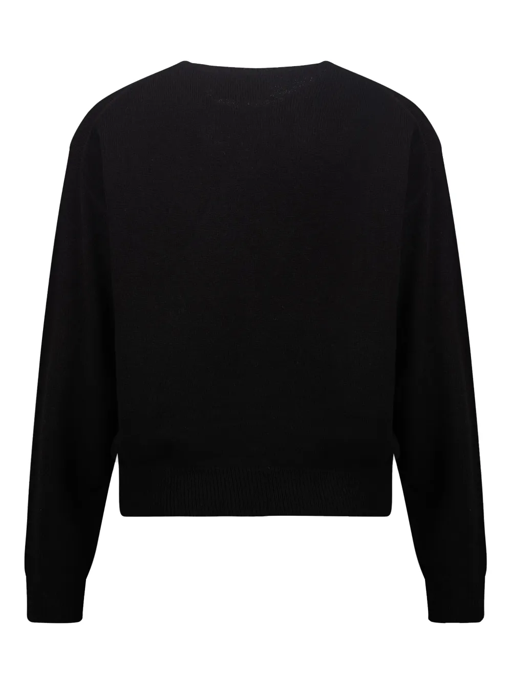 Mc2 Saint Barth Embroidered Sweater In Black