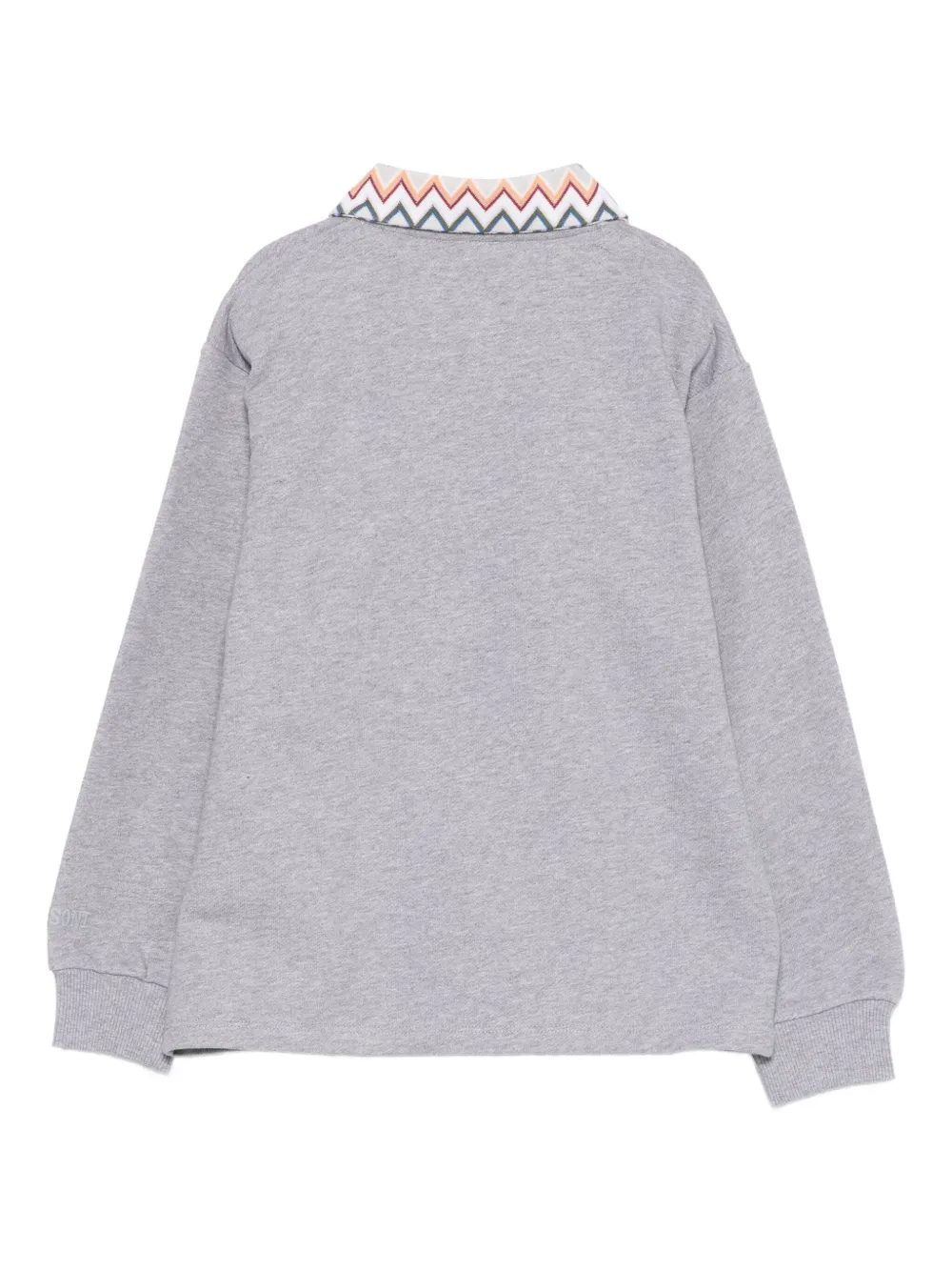 Missoni Kids Poloshirt met kraag met print Grijs