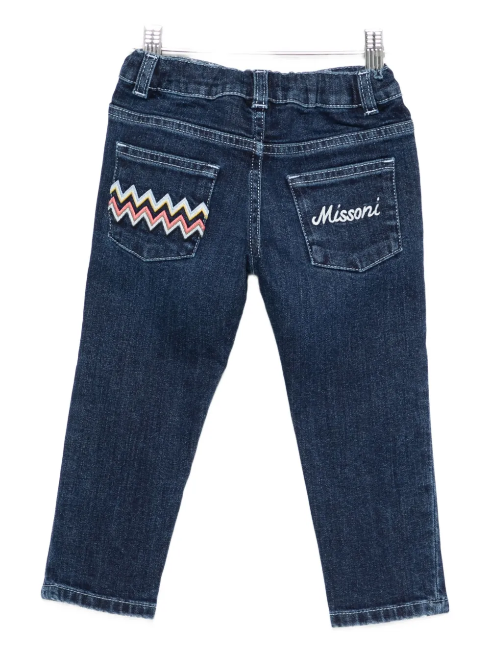 Missoni Logo Jeans In Blue