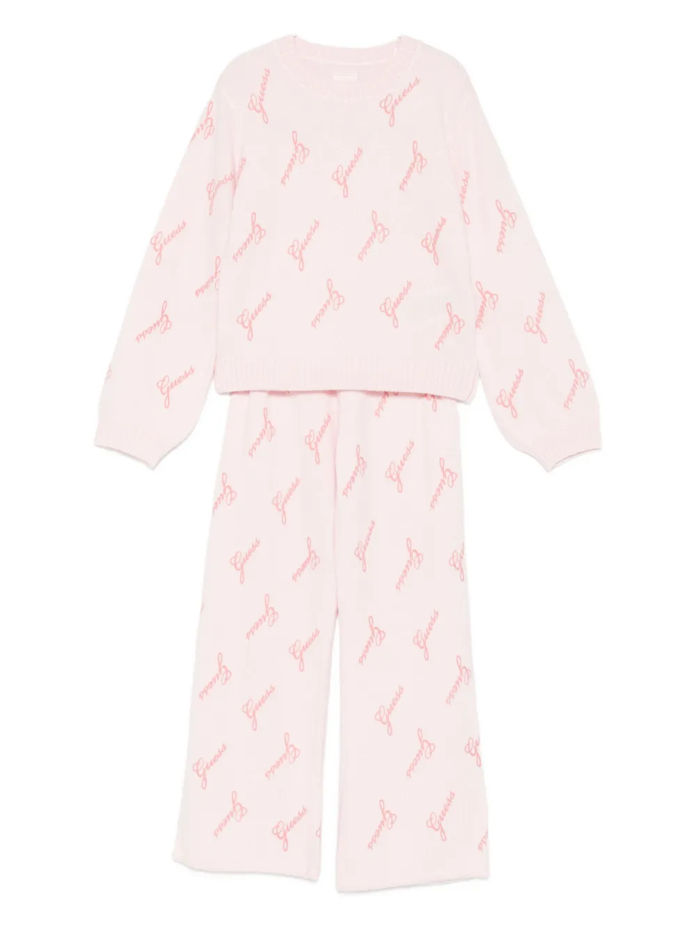 guess kids multi-logo tracksuit - Rosa