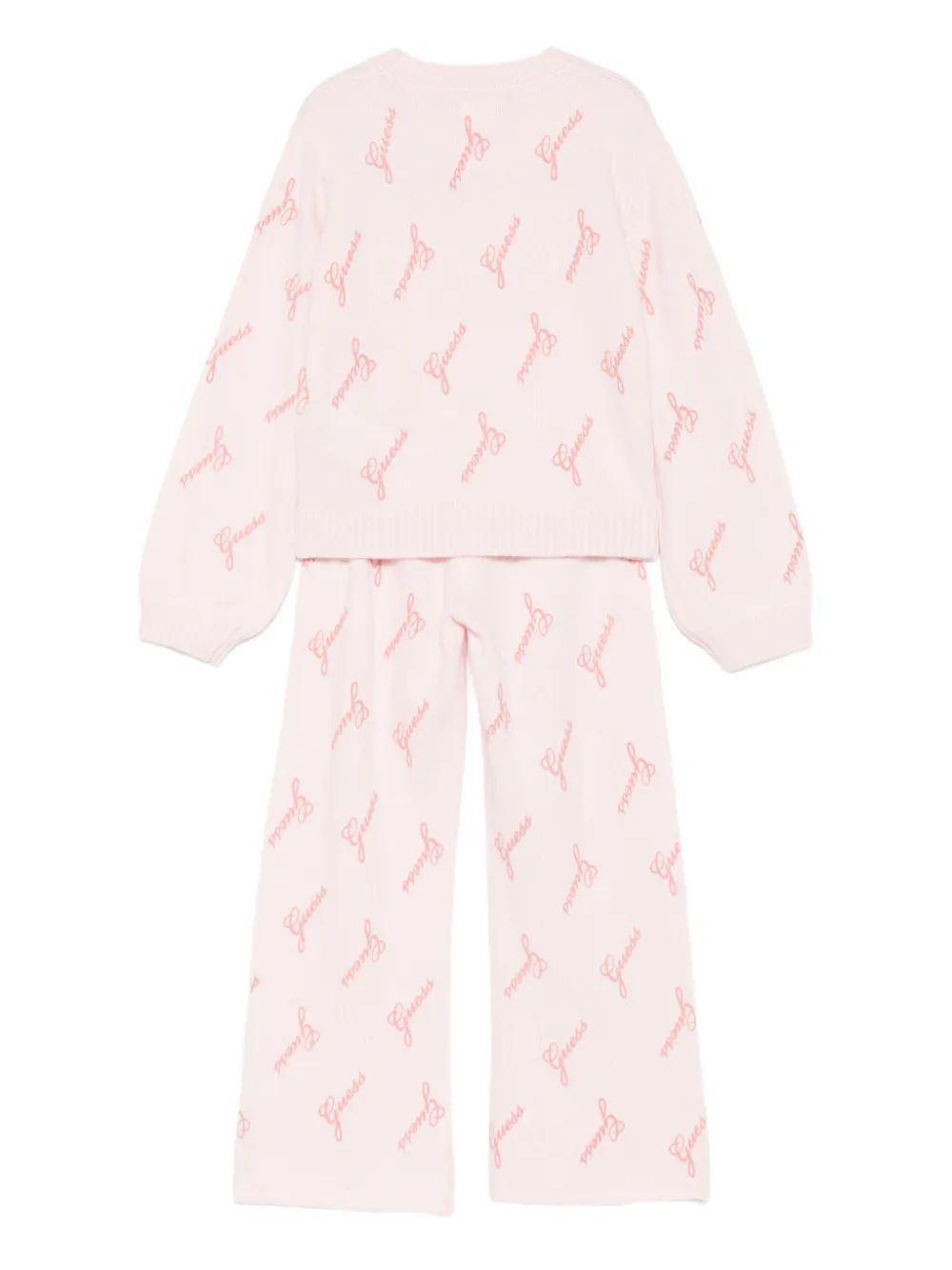 guess kids Trainingspak met logo Roze