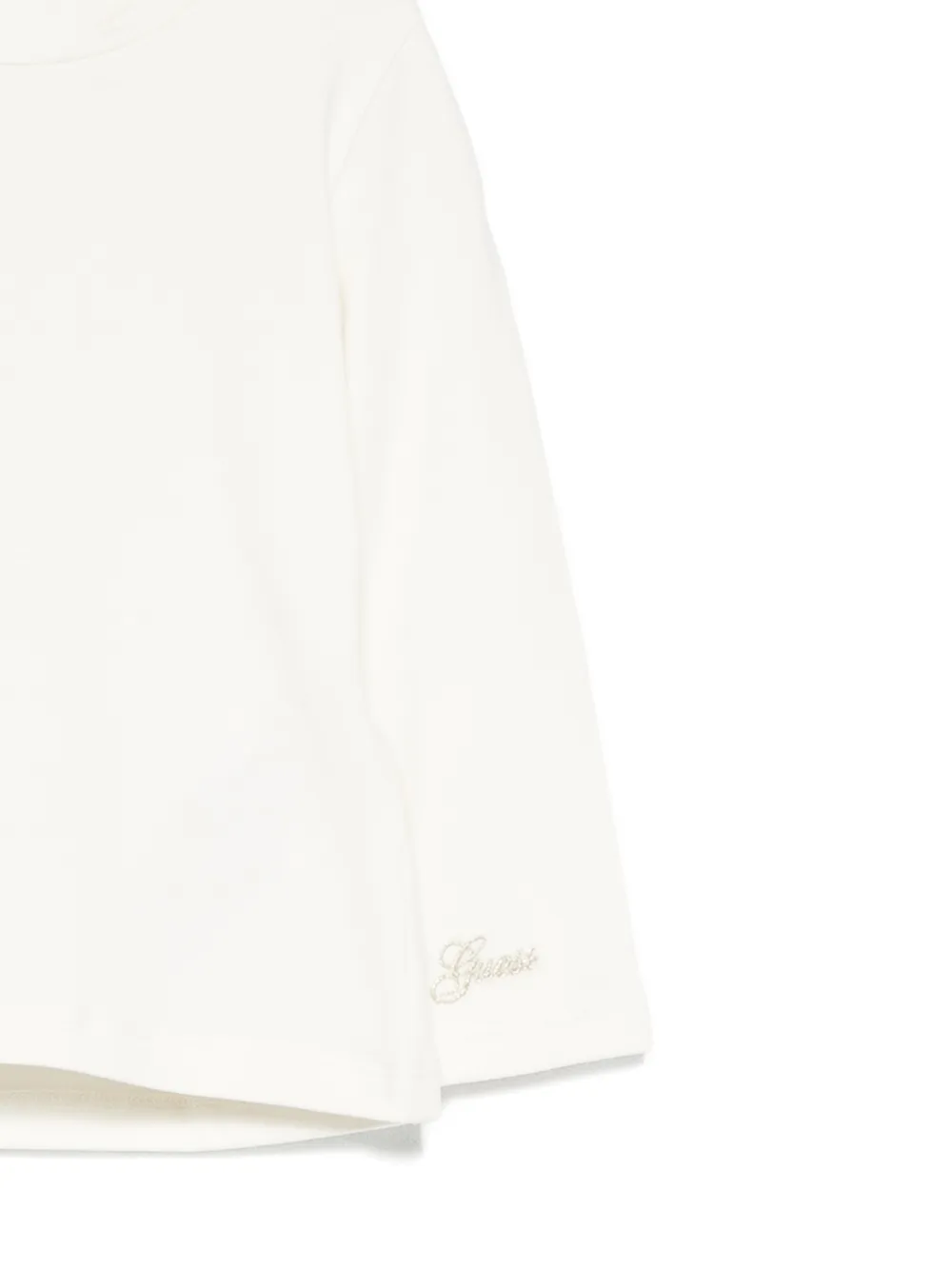 guess kids Top met geborduurd logo Beige