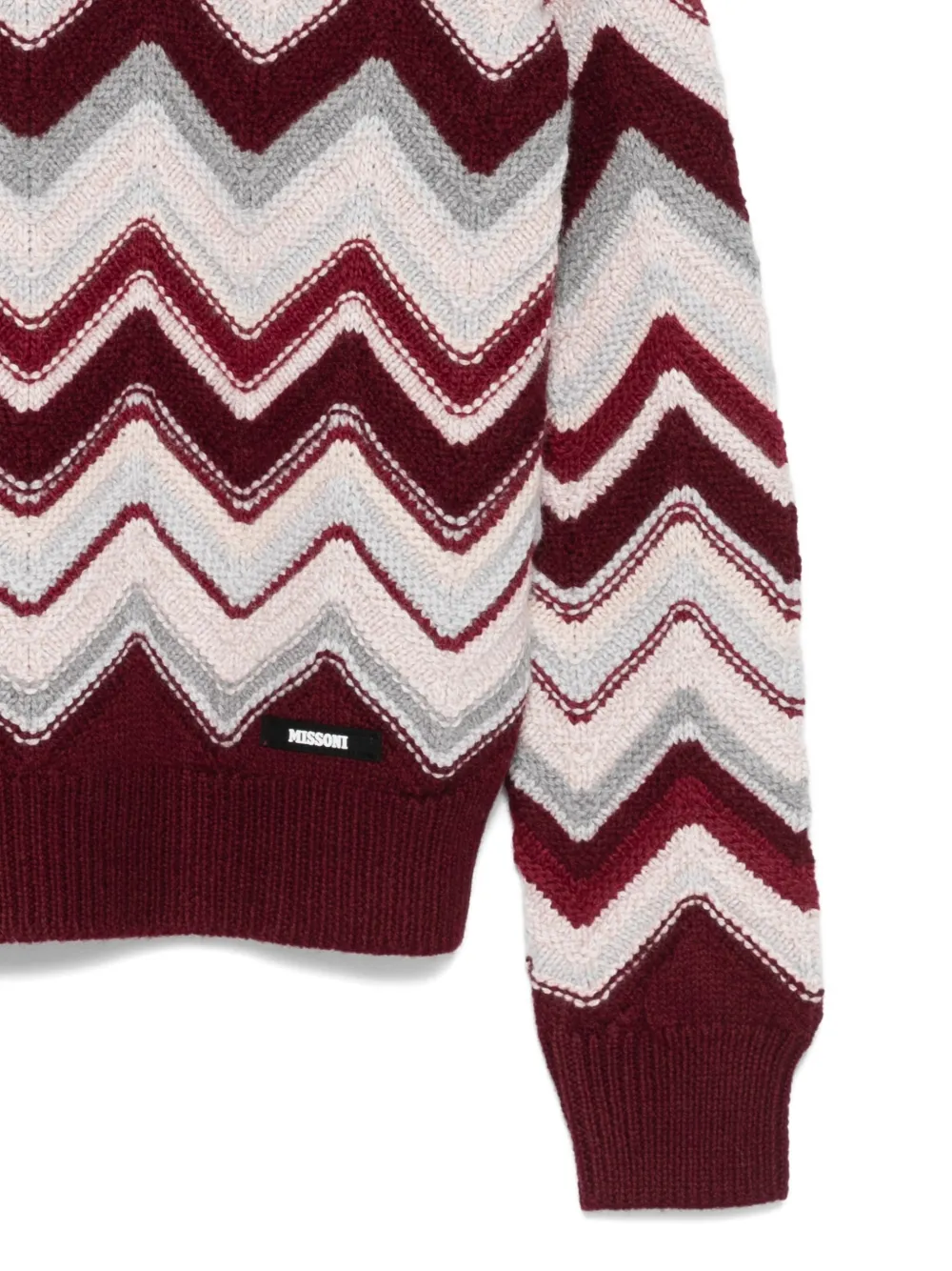 Missoni Kids Trui met zigzag-print Rood