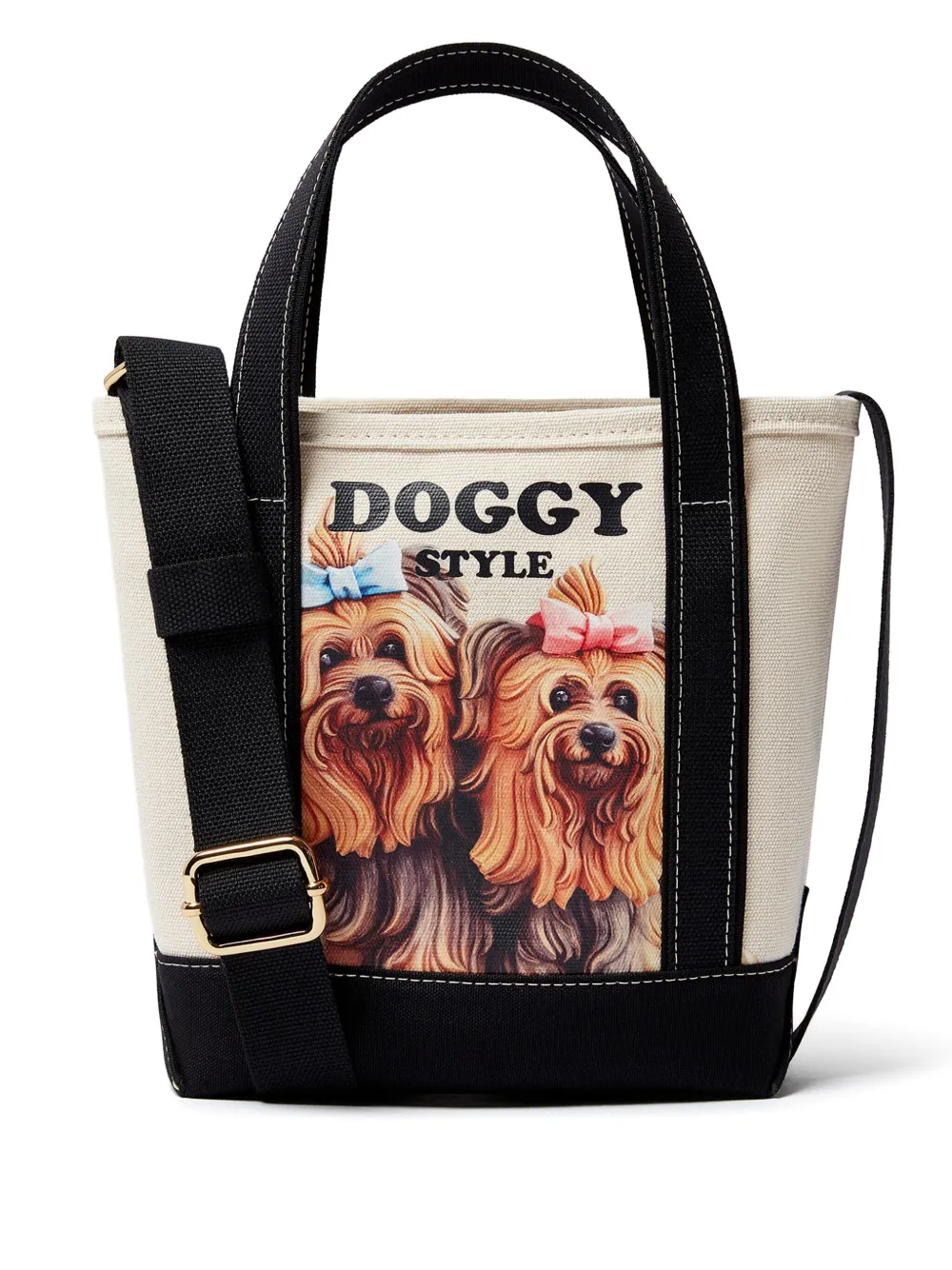 Stella McCartney dog-print tote bag - Neutrals