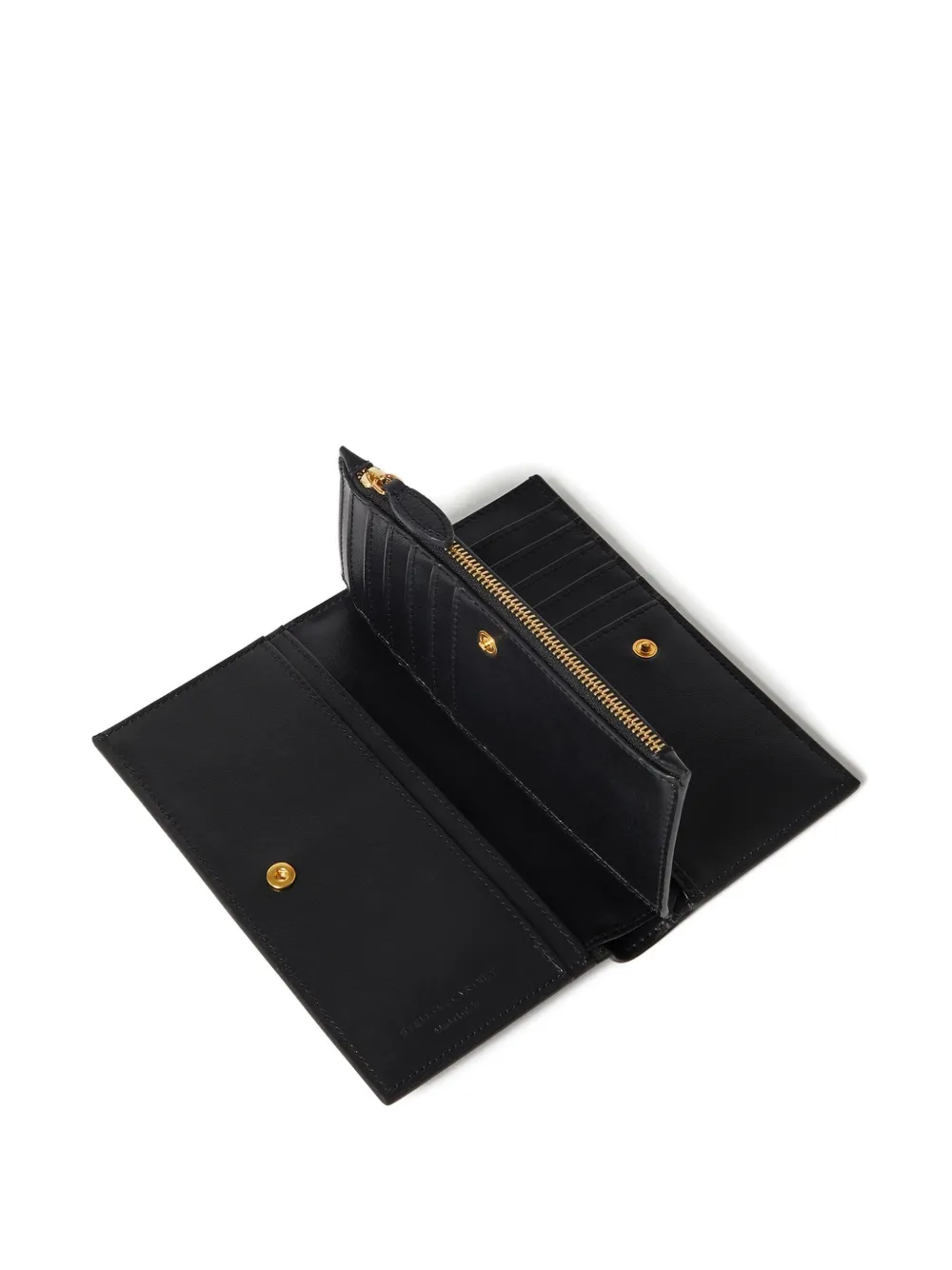 Stella McCartney Portemonnee met rits en logodetail Zwart