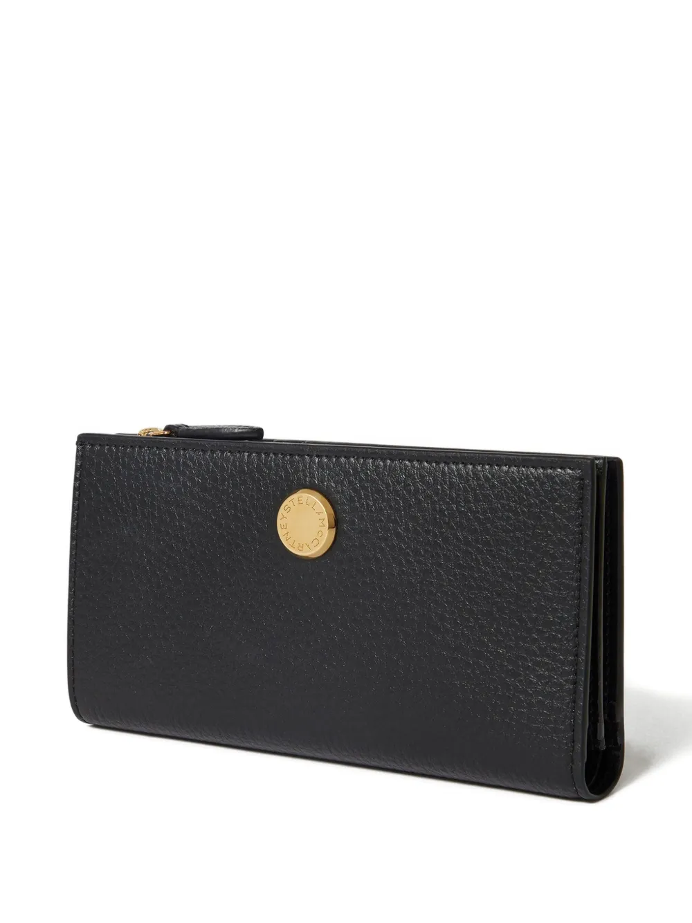 Stella McCartney Portemonnee met rits en logodetail Zwart