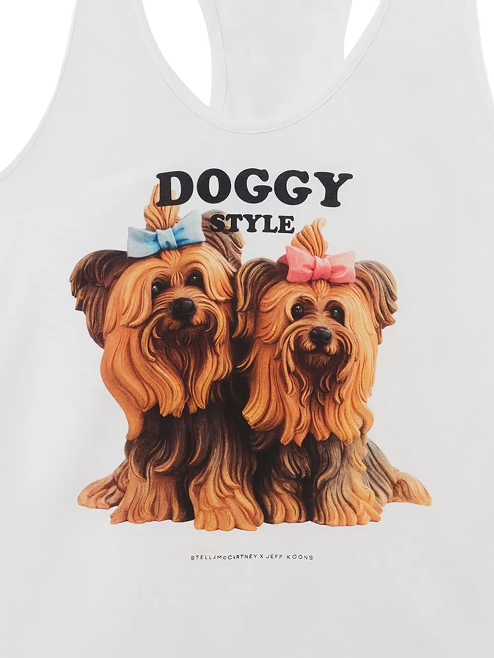 Stella McCartney Mouwloze tanktop met grafische print Wit
