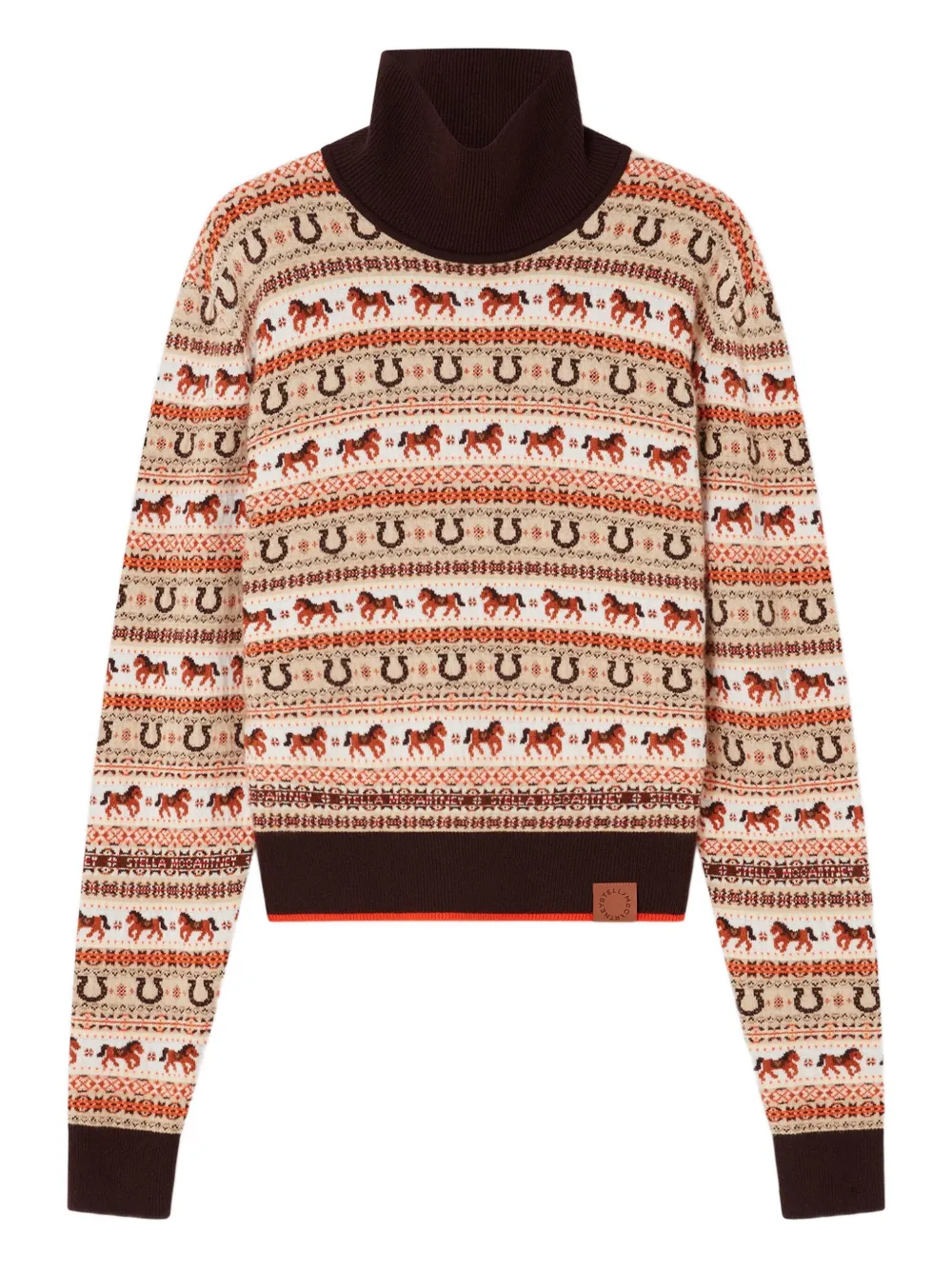 Stella McCartney Maglione Fair Isle a collo alto - Toni neutri
