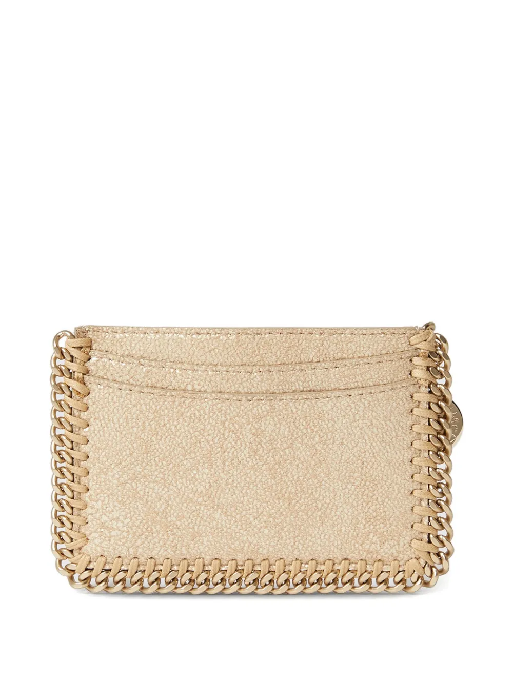 Stella McCartney Falabella pasjeshouder met ketting afwerking - Beige