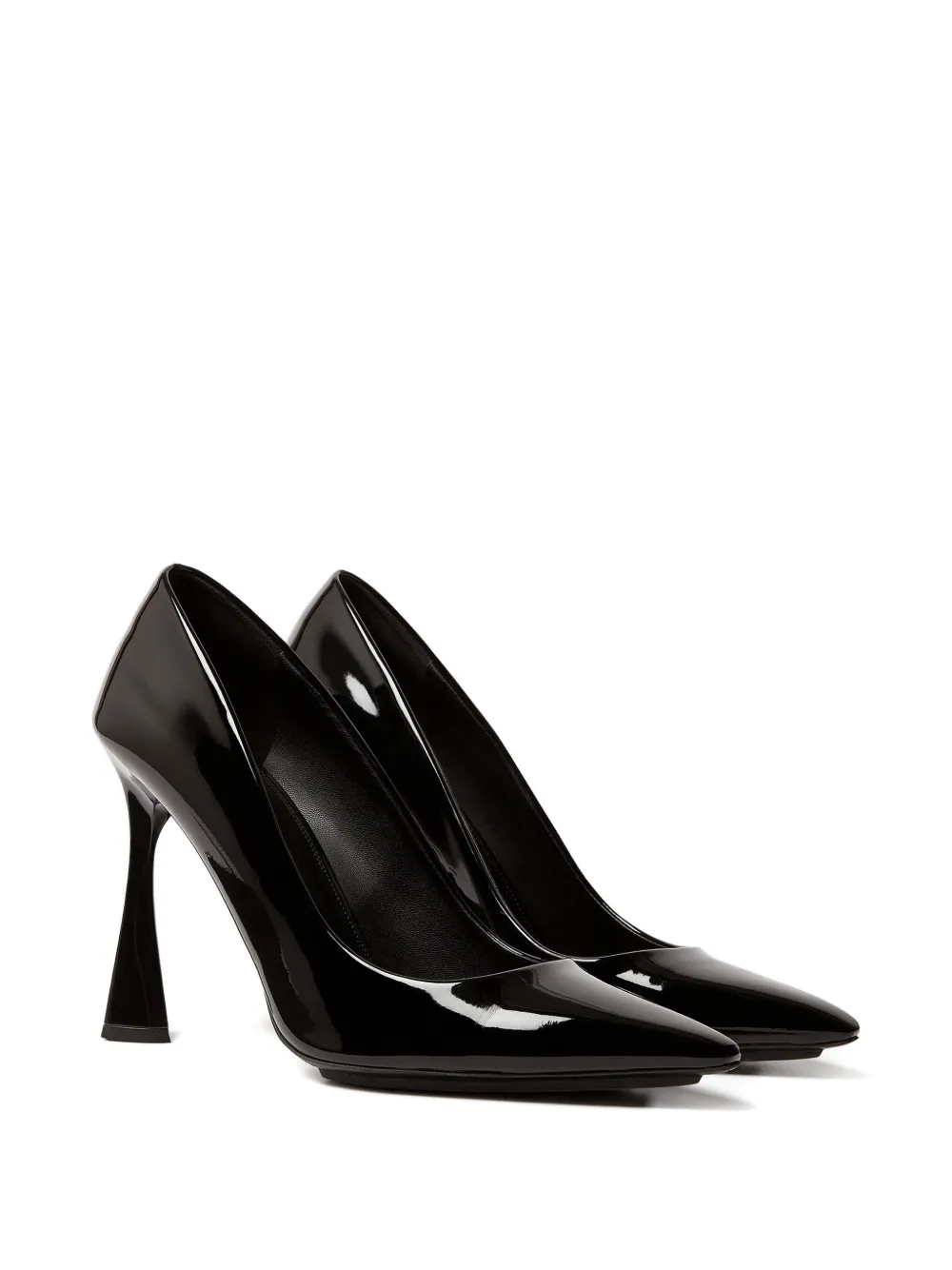Stella Mccartney 103mm Elsa Patent Pointed-toe Heeled Pumps In Black