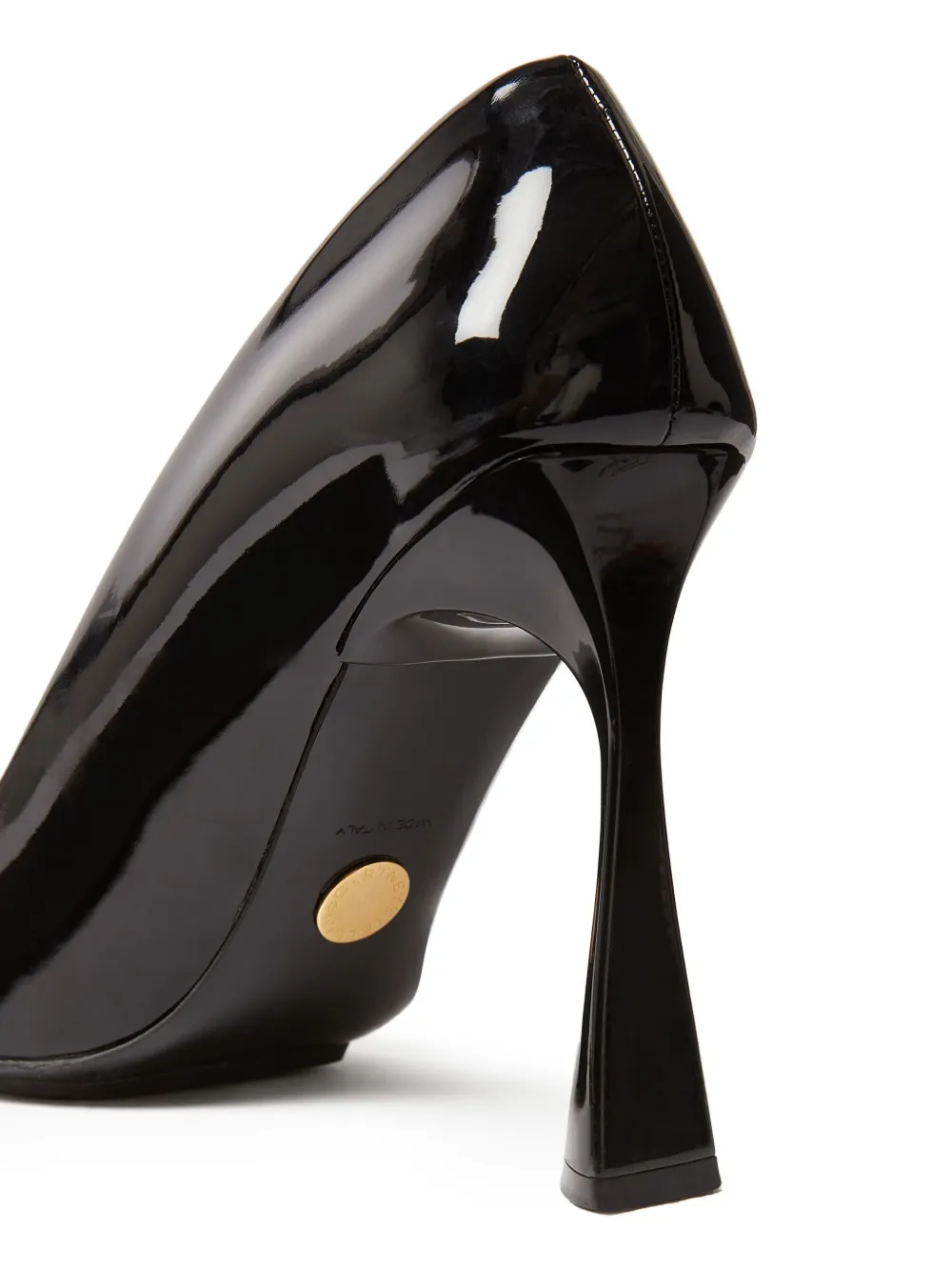 Stella Mccartney 103mm Elsa Patent Pointed-toe Heeled Pumps In Black
