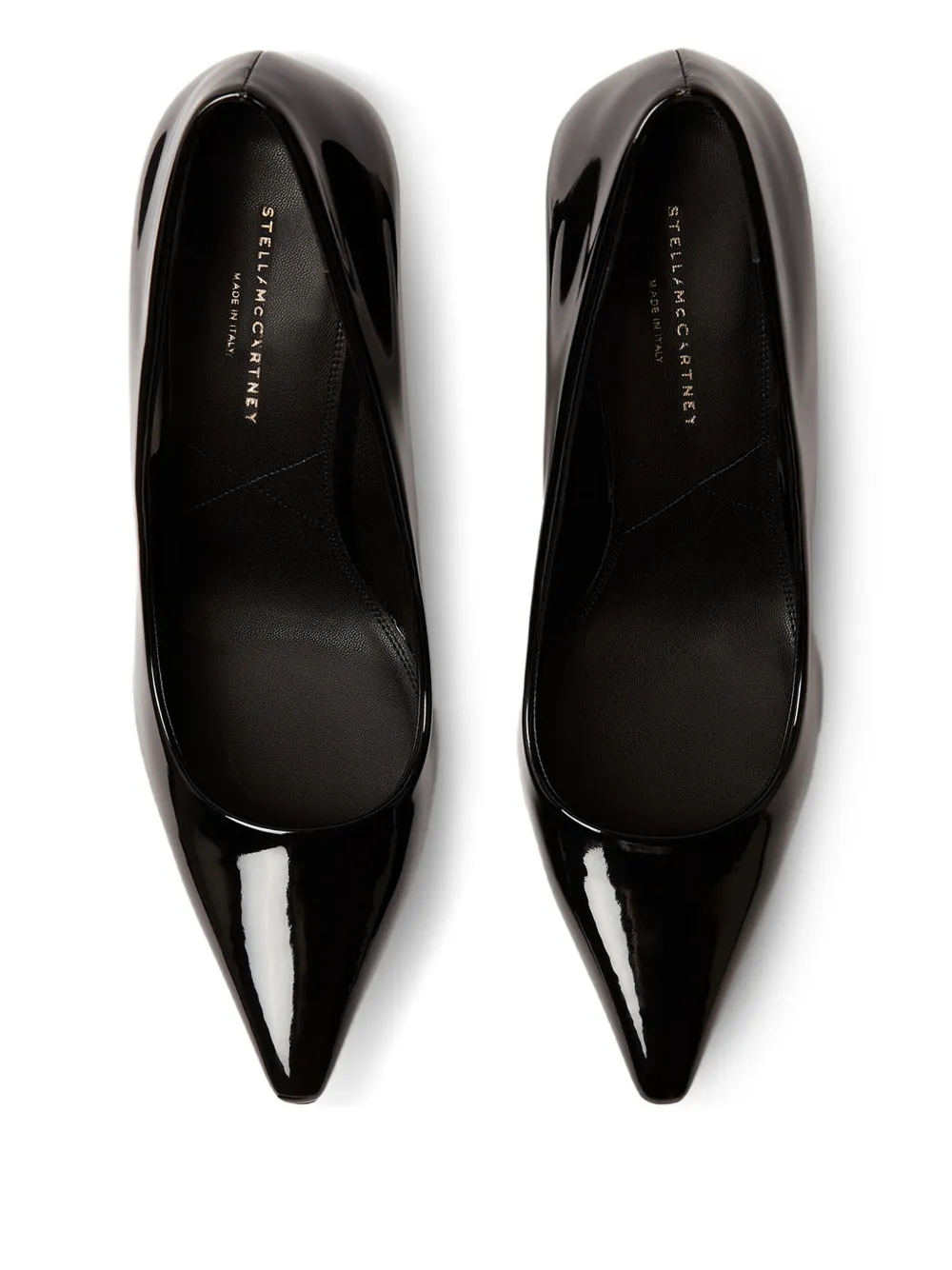 Stella Mccartney 103mm Elsa Patent Pointed-toe Heeled Pumps In Black