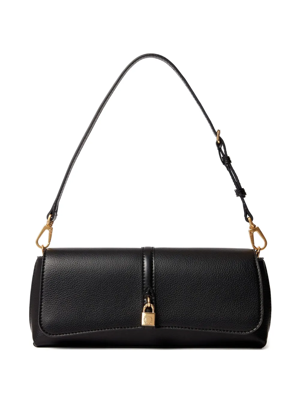 Stella Mccartney Small Ryder Lock-detail Shoulder Bag In Black