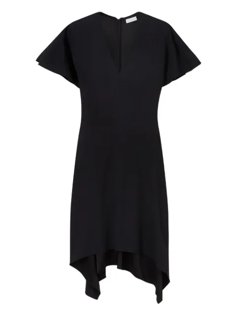 Stella McCartney V-Neck short-sleeve satin midi dress