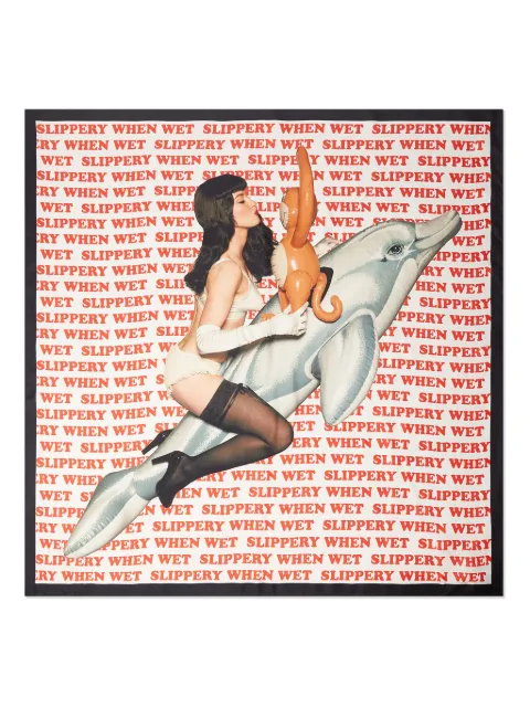 Stella McCartney Slippery when wet silk scarf