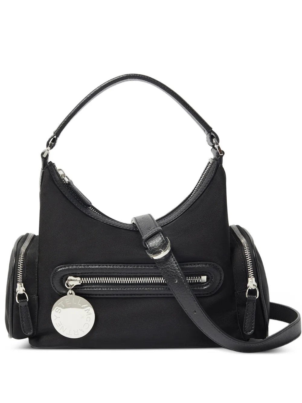 Stella McCartney Borsa a spalla con zip - Nero