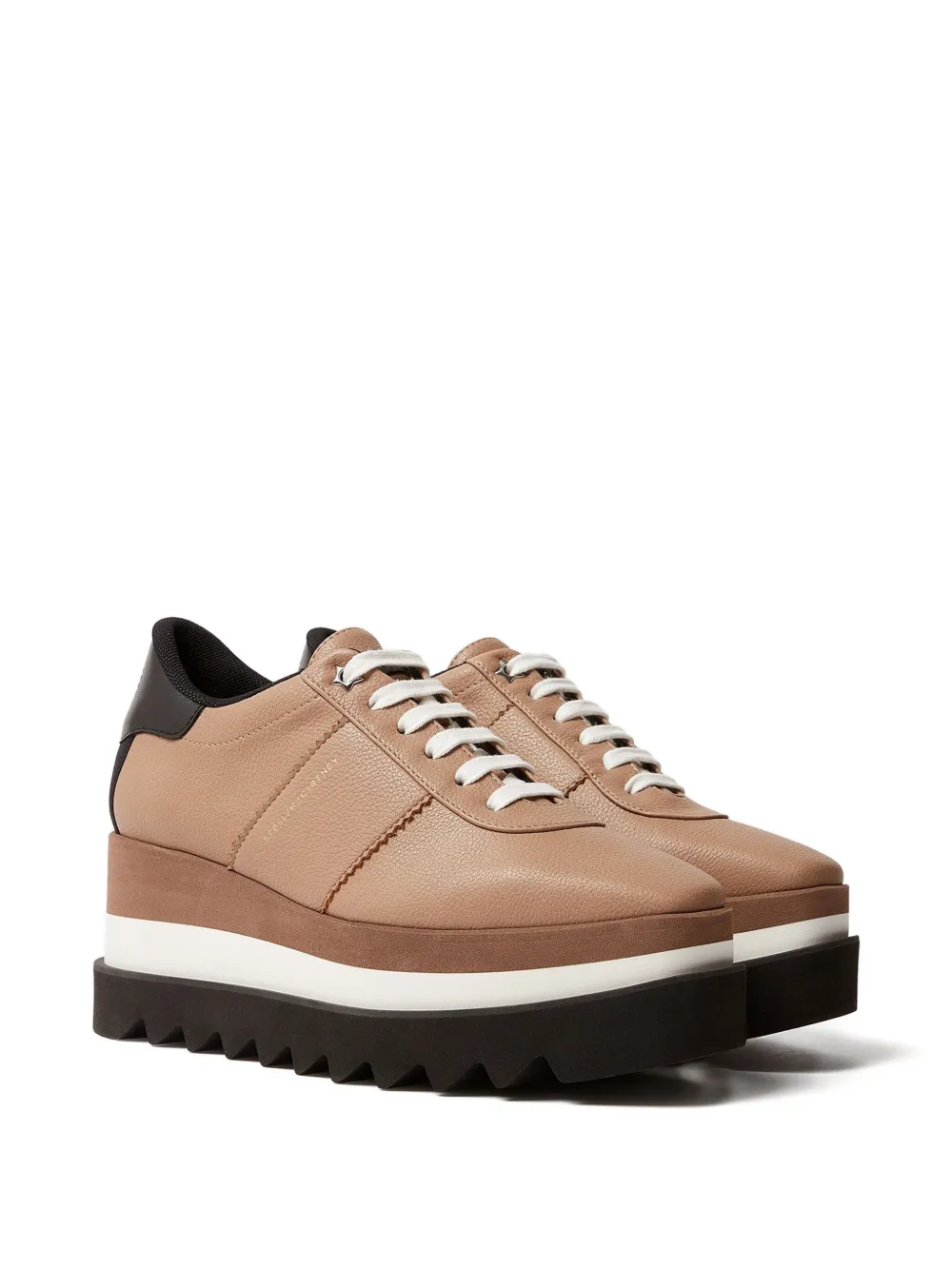 Stella McCartney 55 mm Sneak-Elyse sneakers met plateauzool - Beige