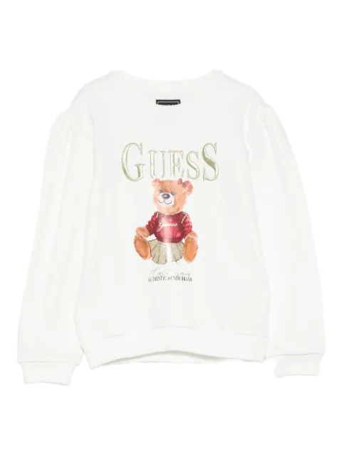 guess kids سويت شيرت بتطريز تيدي