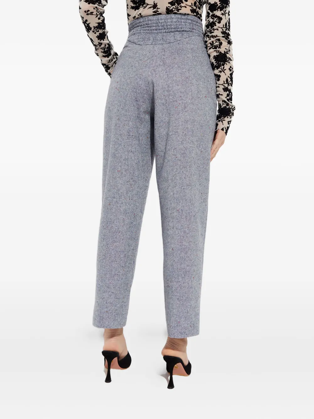 Marianna Senchina Banana Buttoned Trousers In Gray