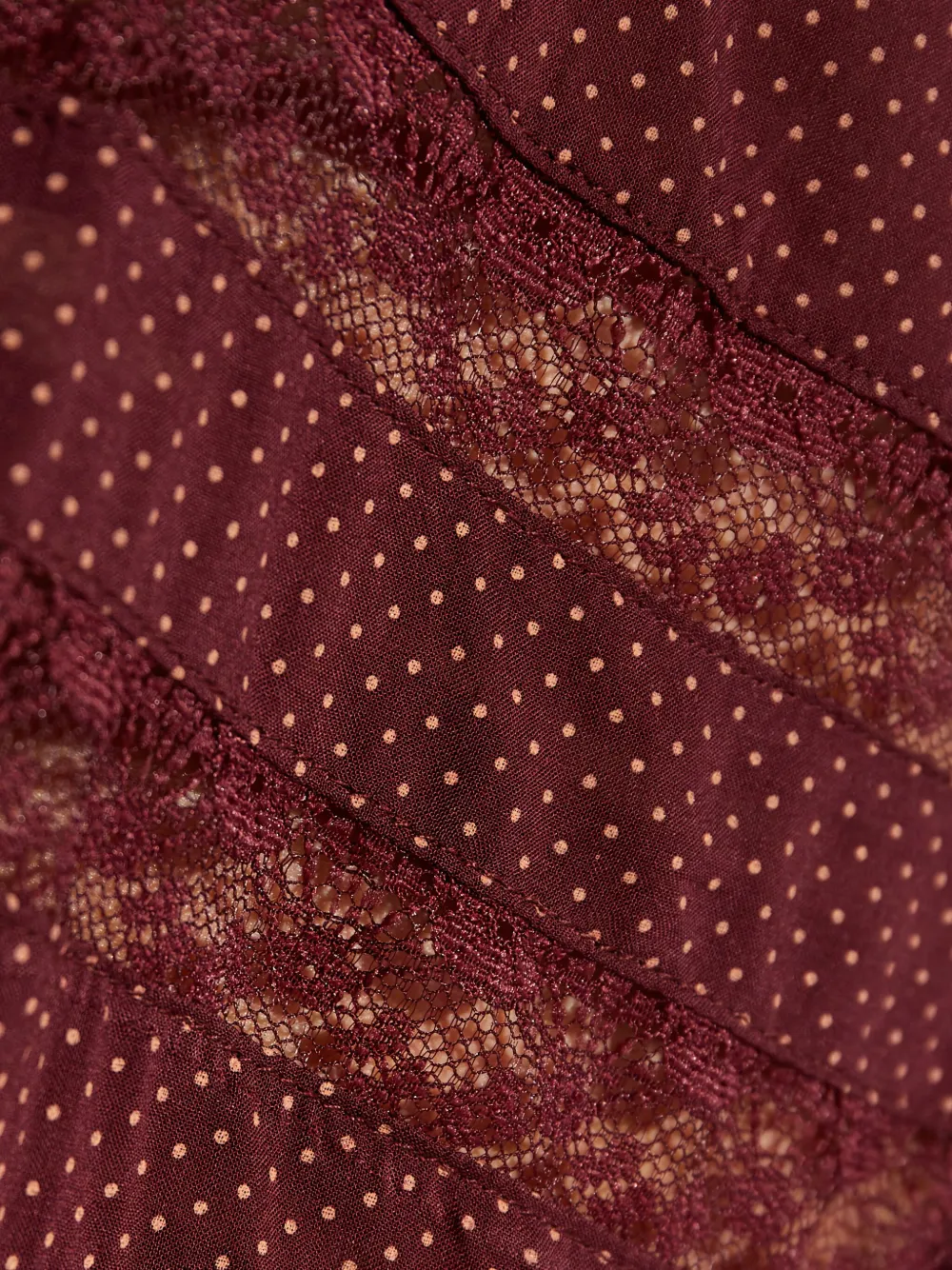 Free People Top met ruches Rood