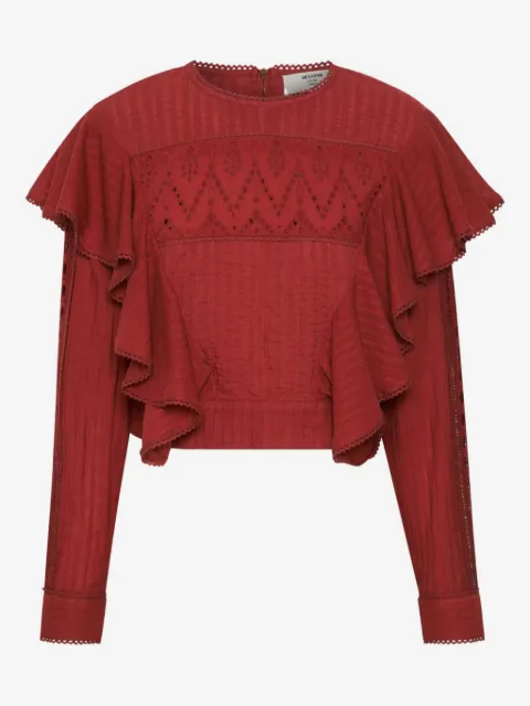 One Teaspoon blusa Victoria con volantes