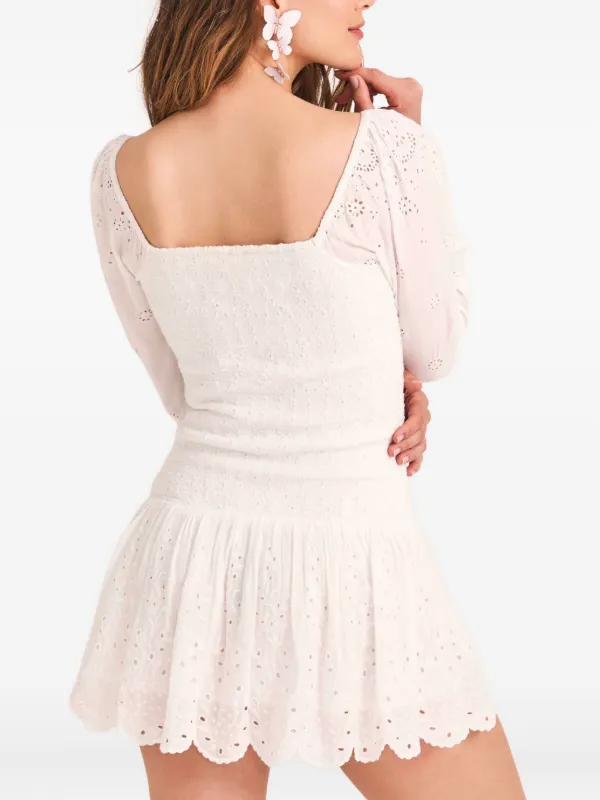 LoveShackFancy | Jayce Mini Dress | M | White