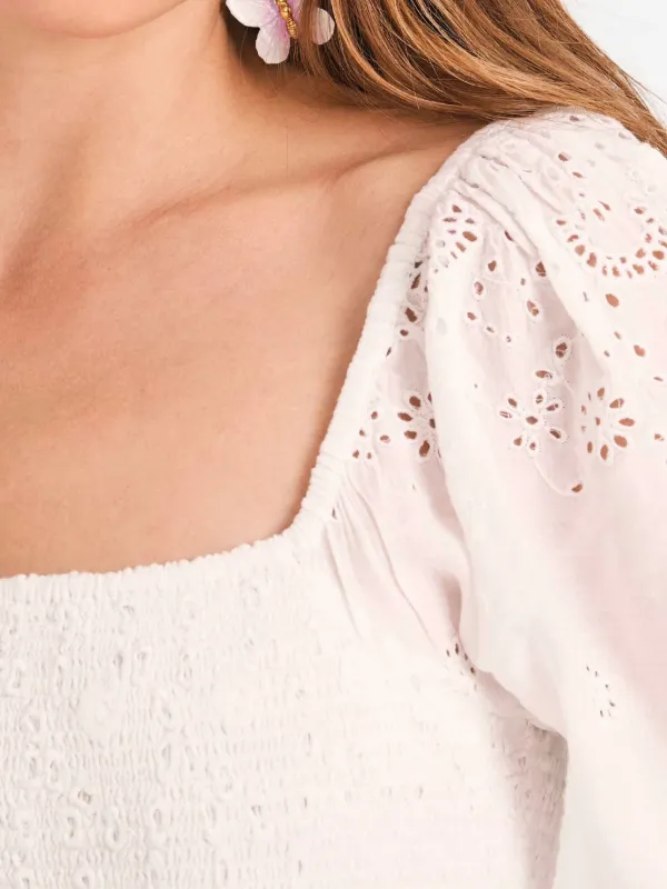 LoveShackFancy | Jayce Mini Dress | M | White LoveShackFancy | Jayce Mini Dress | M | White